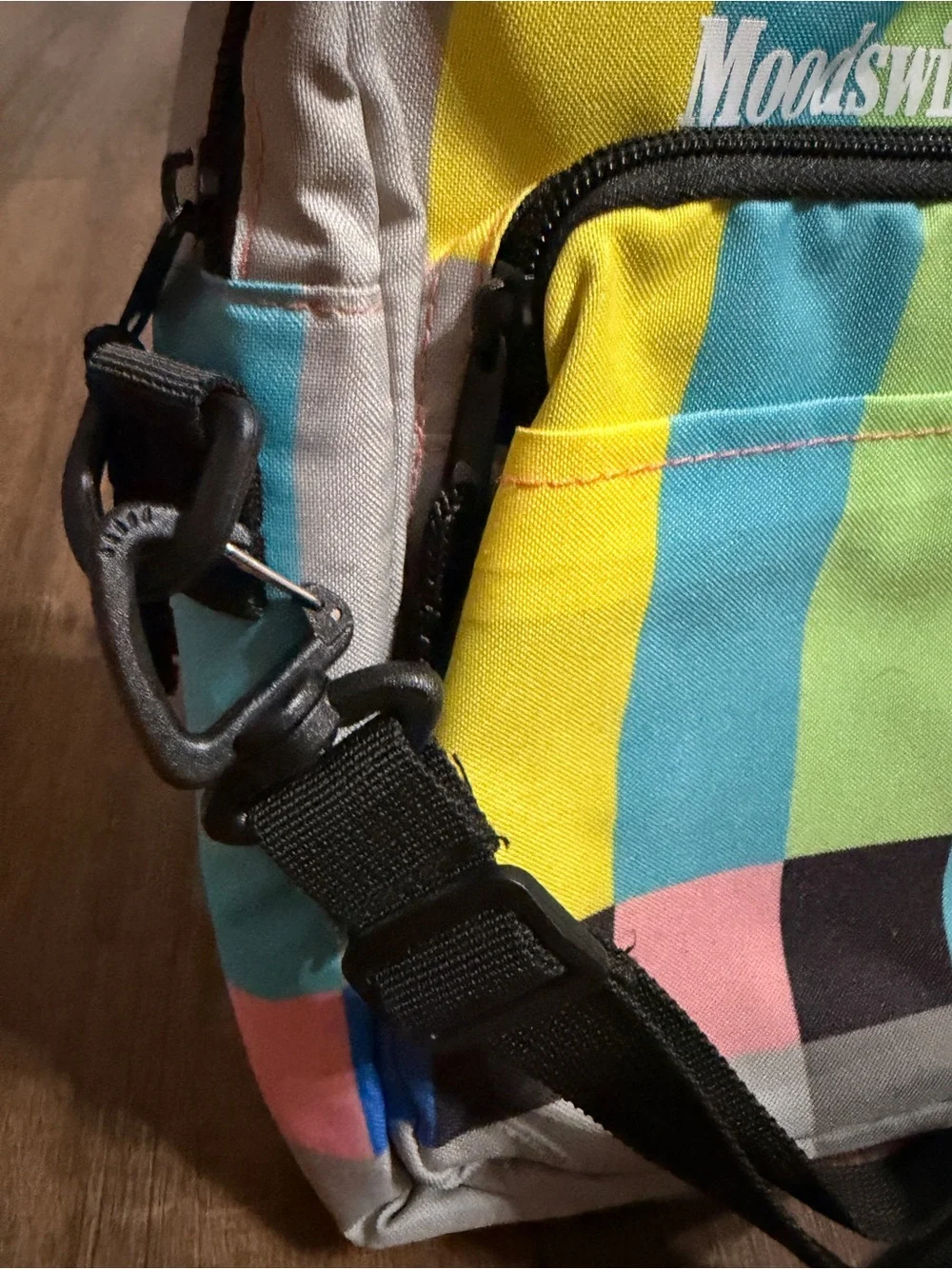 Moodswings TV Test Pattern Colorblock Crossbody Bag